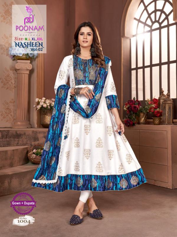 Poonam Nasheen 2 Fancy Wear Kurti With Dupatta Collection